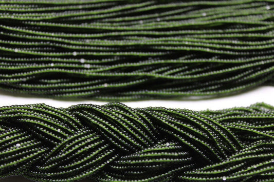 13/0 Charlotte Cut Beads, Tr. Olivine, 1/3/5 Hanks, Preciosa Ornella Beads, Embroidery Beads, Craft Supply, Jewelry Findings, Premium Cuts, 50290.