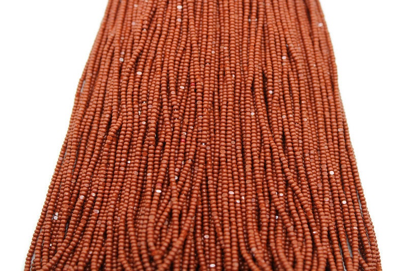 13/0 Charlotte Cut Beads, Copper Brown Opaque, 1/3/5 Hanks Preciosa Ornella Beads, Embroidery Beads, Craft Supply, Jewelry Findings, 93300.