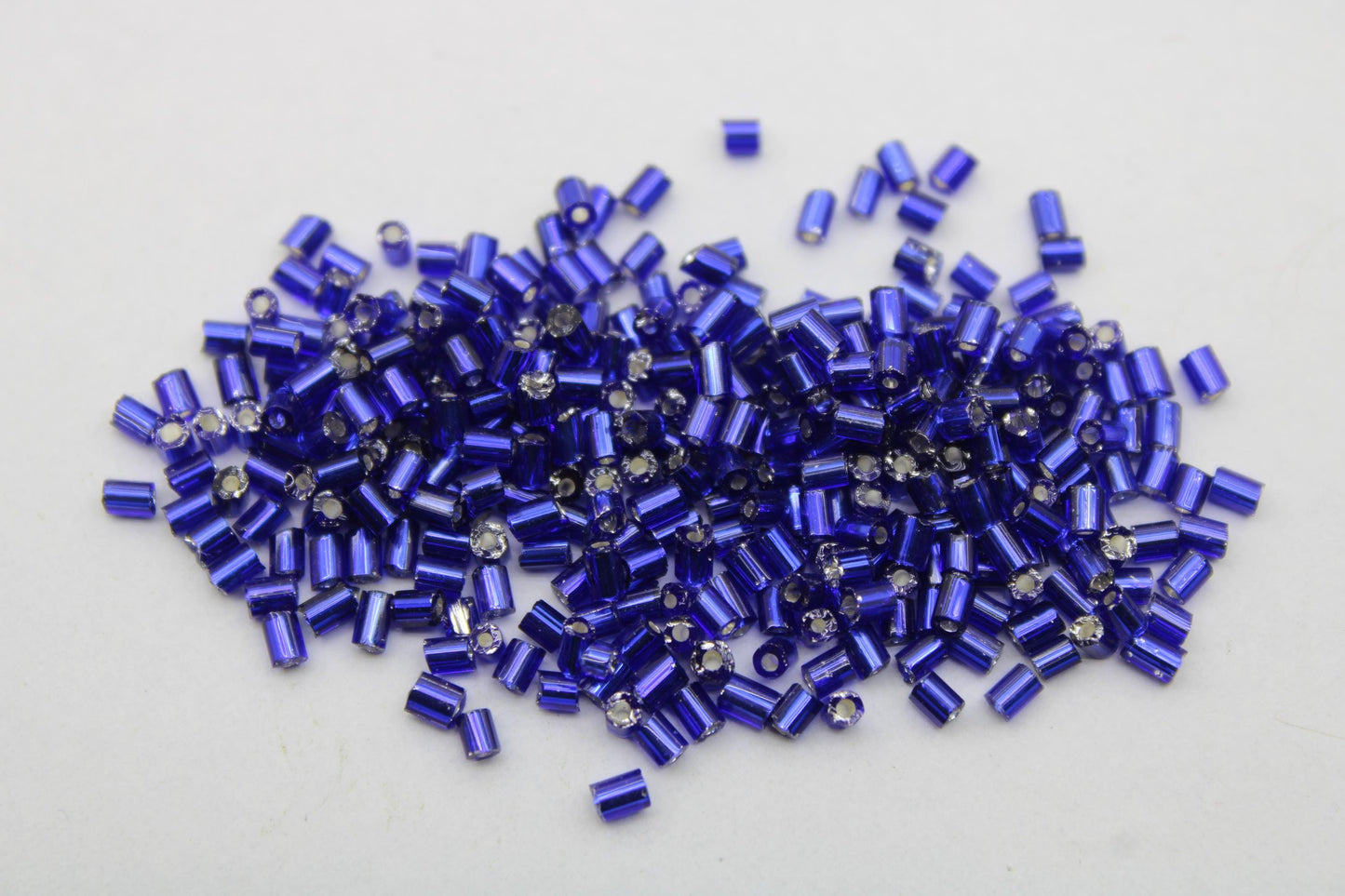 11/0 2 Cut, Navy Blue silver-lined Seed Beads, 20/50/100 Grams Packs, Hex Cut, Embroidery Beads, Jewelry Beads, Supply, Indian Seed Beads, 28/19.