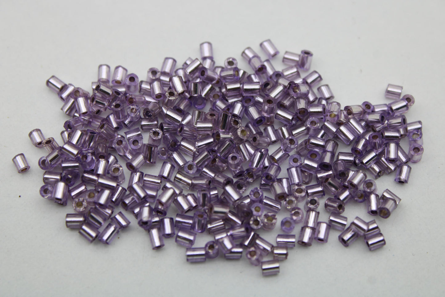 11/0 2 Cut, Lavender silver-lined Seed Beads, 20/50/100 Grams Packs, Hex Cut, Embroidery Beads, Jewelry Beads, Supply, Indian Seed Beads, 34M/8.