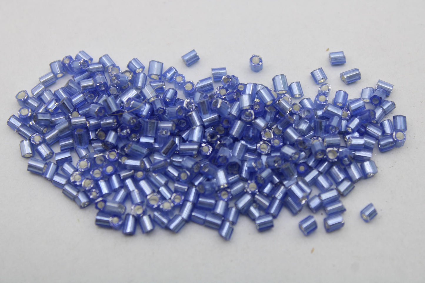 11/0 2 Cut, Light Periwinkle silver-lined Seed Beads, 20/50/100 Grams Packs, Hex Cut, Embroidery Beads, Jewelry Beads, Indian Seed Beads, 26M/24.