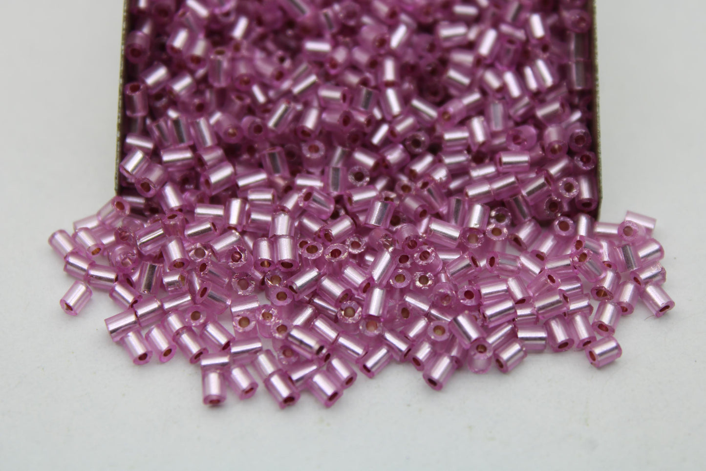 11/0 2 Cut, Light Pink silver-lined Seed Beads, 20/50/100 Grams Packs, Hex Cut, Embroidery Beads, Jewelry Beads, Supply, Indian Seed Beads, 243D/10.