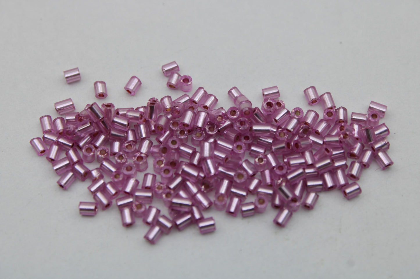 11/0 2 Cut, Light Pink silver-lined Seed Beads, 20/50/100 Grams Packs, Hex Cut, Embroidery Beads, Jewelry Beads, Supply, Indian Seed Beads, 243D/10.